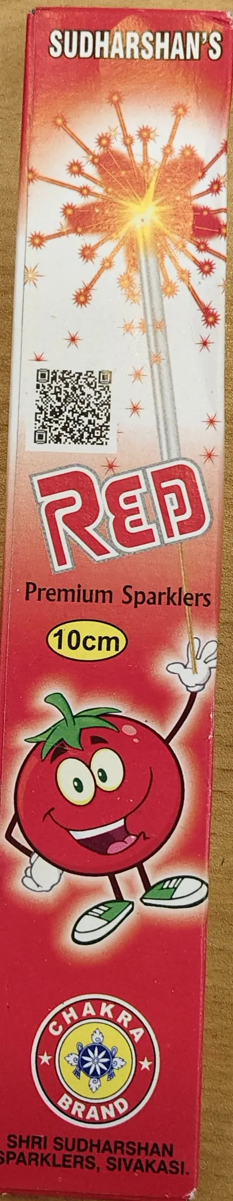 10CM RED SPARKLERS